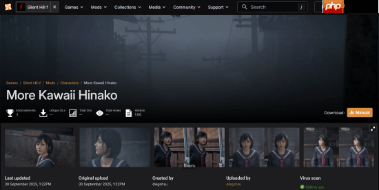 《寂静岭f》新MOD：女主面部模型优化！