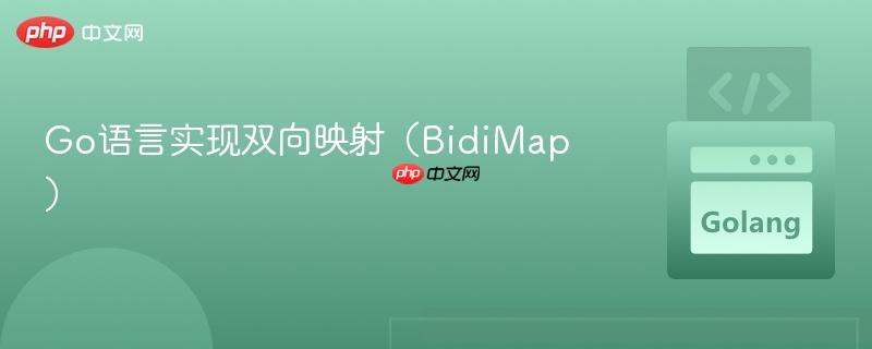 go语言实现双向映射(bidimap)