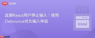 监测react用户停止输入:使用debounce优化输入体验