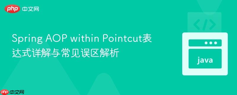 Spring AOP within Pointcut表达式详解与常见误区解析
