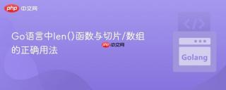 Go语言中len()函数与切片/数组的正确用法