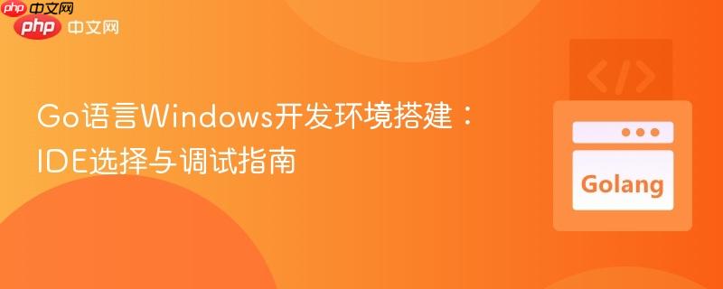 Go语言Windows开发环境搭建：IDE选择与调试指南
