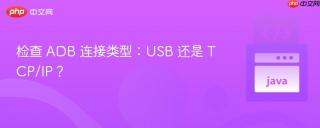 检查 ADB 连接类型：USB 还是 TCP/IP？
