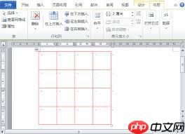 Word里如何制作田字格