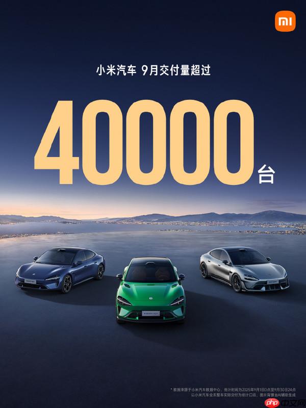 小米汽车创历史新高 2025年9月交付量突破40000台
