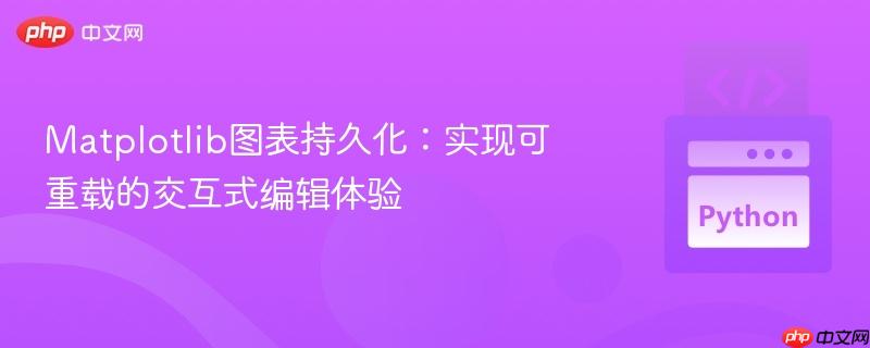 Matplotlib图表持久化:实现可重载的交互式编辑体验