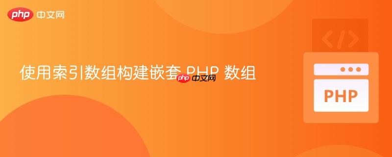 使用索引数组构建嵌套 php 数组