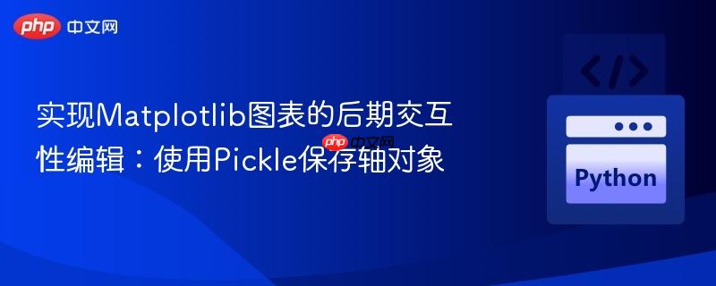 实现Matplotlib图表的后期交互性编辑：使用Pickle保存轴对象
