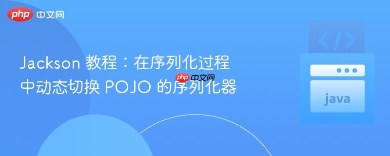 jackson 教程：在序列化过程中动态切换 pojo 的序列化器