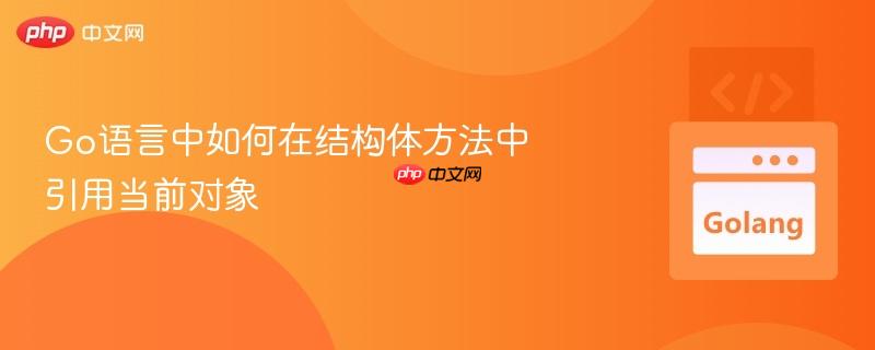 Go语言中如何在结构体方法中引用当前对象