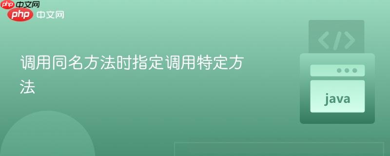 调用同名方法时指定调用特定方法
