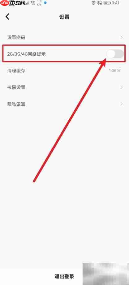 开启2G/3G/4G网络提示方法