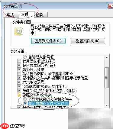 Vista显示隐藏文件方法