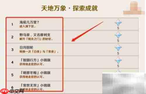 原神2.4新成就一览