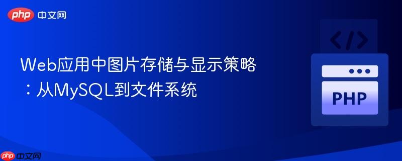Web应用中图片存储与显示策略：从MySQL到文件系统
