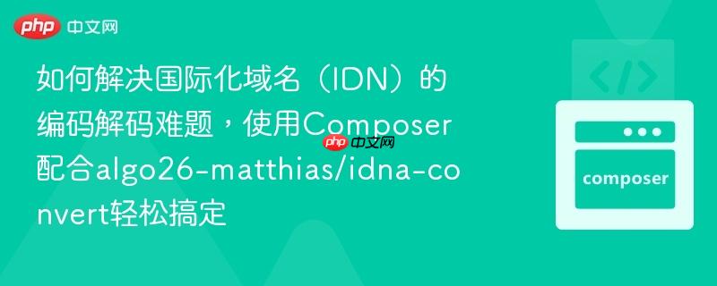 如何解决国际化域名（IDN）的编码解码难题，使用Composer配合algo26-matthias/idna-convert轻松搞定