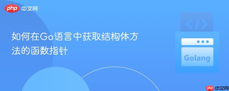 如何在Go语言中获取结构体方法的函数指针