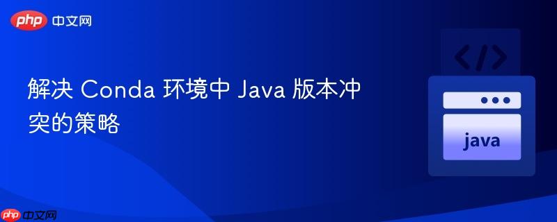 解决 Conda 环境中 Java 版本冲突的策略
