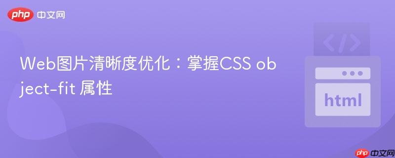 Web图片清晰度优化:掌握CSS object-fit 属性