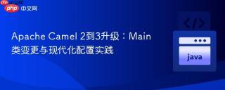 Apache Camel 2到3升级：Main类变更与现代化配置实践
