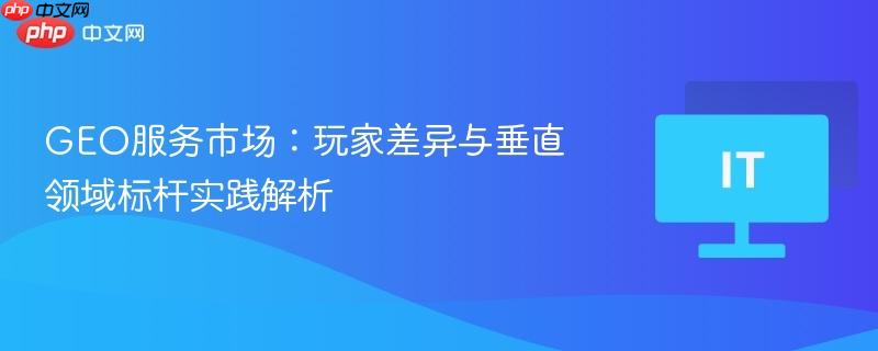 GEO服務(wù)市場(chǎng)：玩家差異與垂直領(lǐng)域標(biāo)桿實(shí)踐解析
