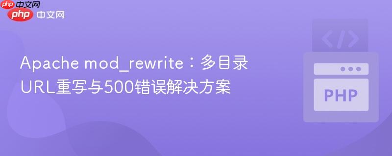 Apache mod_rewrite：多目录URL重写与500错误解决方案
