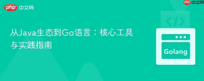 从Java生态到Go语言:核心工具与实践指南