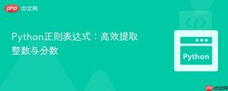 Python正则表达式：高效提取整数与分数