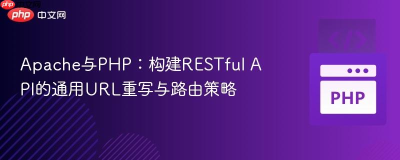 Apache与PHP:构建RESTful API的通用URL重写与路由策略