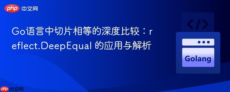 Go语言中切片相等的深度比较:reflect.DeepEqual 的应用与解析