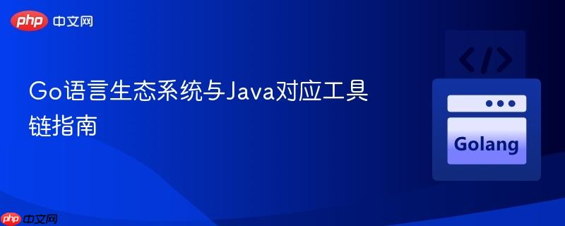 Go语言生态系统与Java对应工具链指南