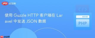 使用 Guzzle HTTP 客户端在 Laravel 中发送 JSON 数据