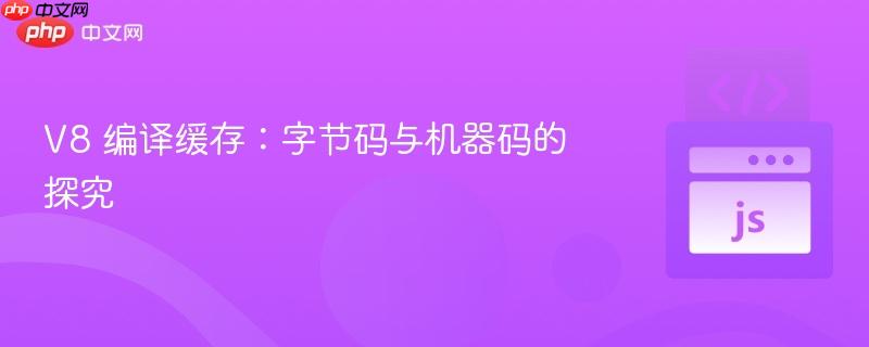 V8 编译缓存:字节码与机器码的探究
