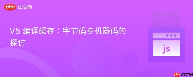 v8 编译缓存：字节码与机器码的探讨
