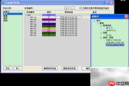 电气线路编号设置