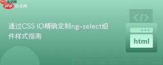 通过CSS ID精确定制ng-select组件样式指南