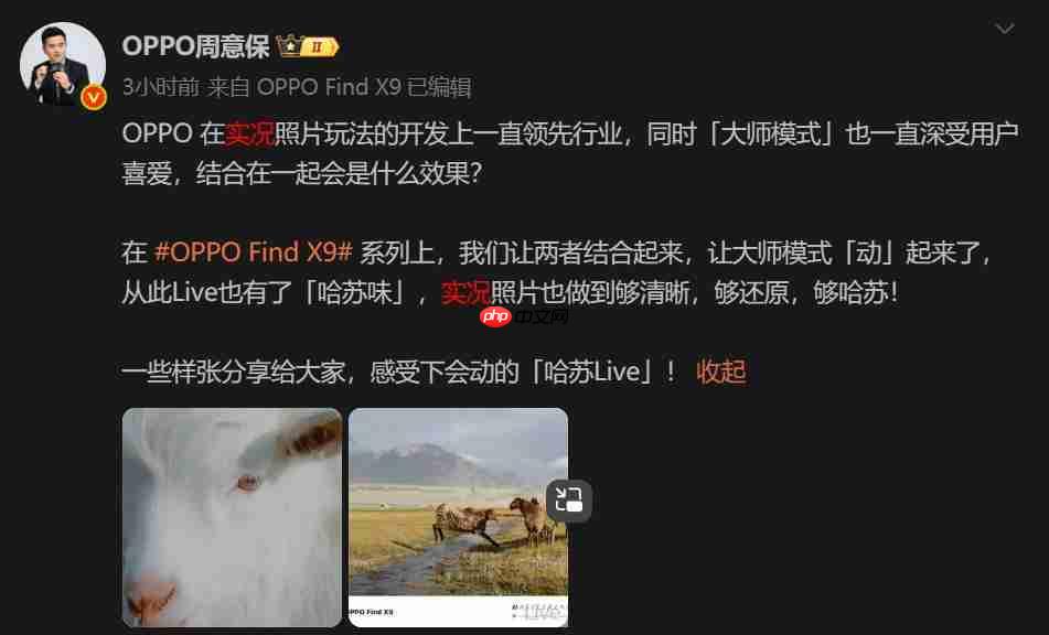 OPPO Find X9 Pro 曝光:1.5K 直屏 + 极窄四等边设计