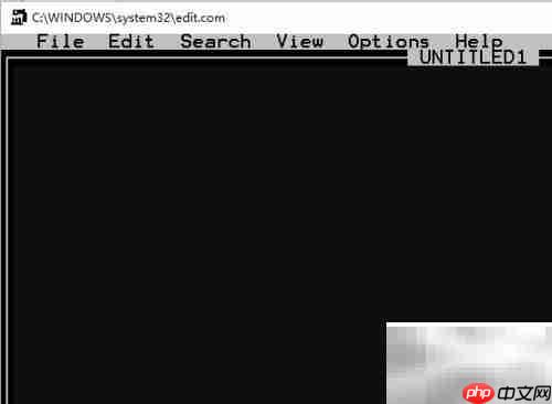 用edit命令创建bat文件