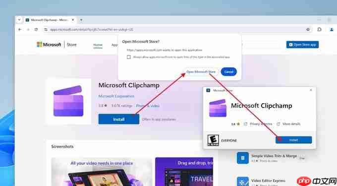 微软商店网页版重要更新:通过“网页安装器”下载应用,简化下载