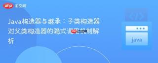 Java构造器与继承：子类构造器对父类构造器的隐式调用机制解析