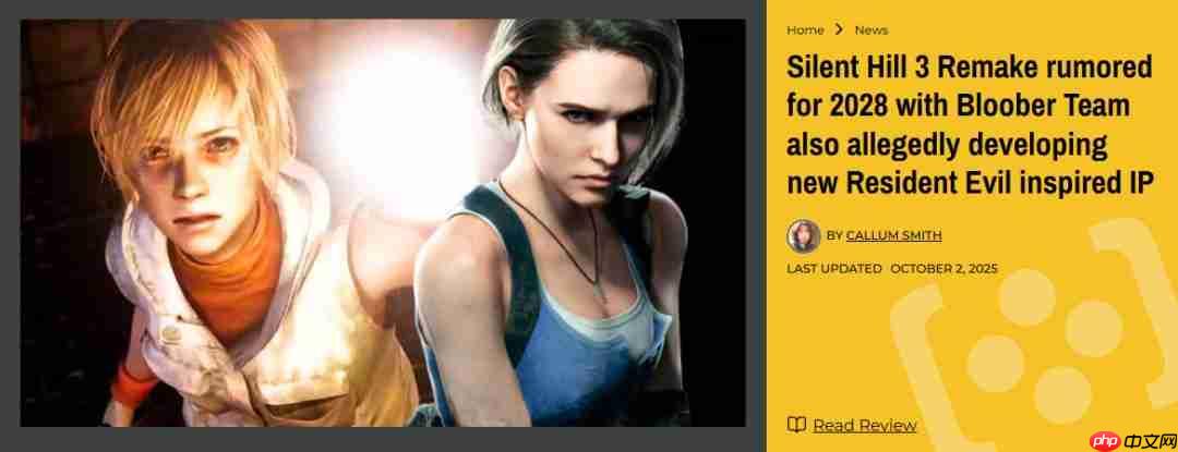 重磅!传Bloober正开发《寂静岭3:重制版》和全新原创《寂静岭》游戏