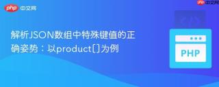 解析JSON数组中特殊键值的正确姿势：以product[]为例