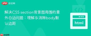 解决CSS section背景图周围的意外白边问题：理解与消除body默认边距