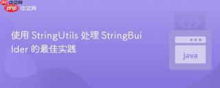 使用 StringUtils 处理 StringBuilder 的最佳实践