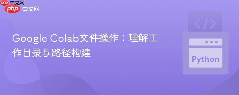 Google Colab文件操作：理解工作目录与路径构建