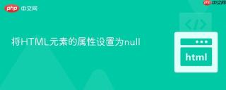 将HTML元素的属性设置为null