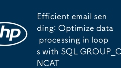 Envoi de courrier électronique efficace: Optimiser le traitement des données en boucles avec SQL Group_Concat