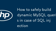 Comment construire en toute sécurité les requêtes MySQL dynamiques en cas d'injection SQL