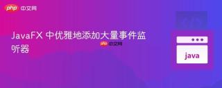 JavaFX 中优雅地添加大量事件监听器