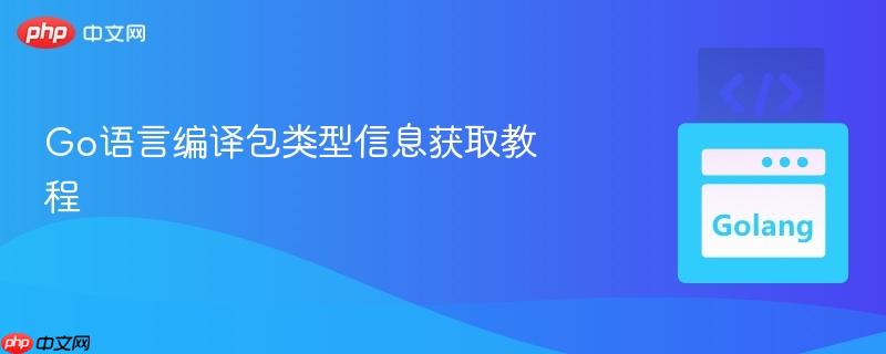 Go语言编译包类型信息获取教程